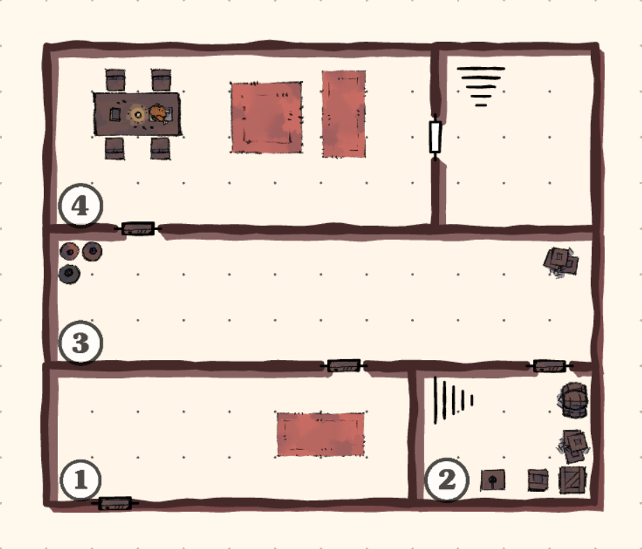 Plano de la casa de Yahia ibn Yughan al-Sanhaji